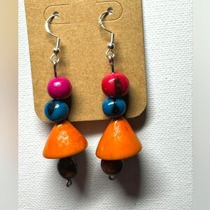 Natural seeds earings for women